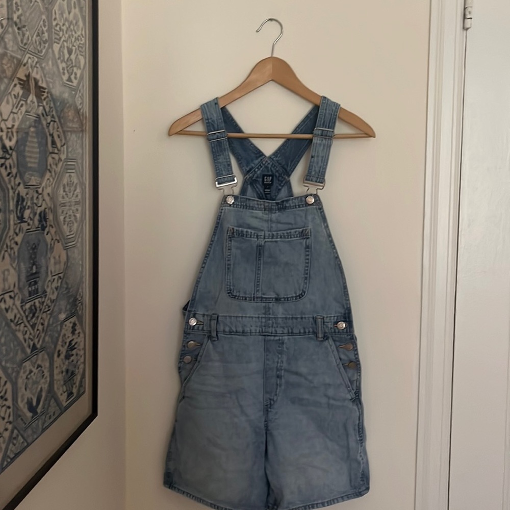 GAP Factory Denim Short Overalls